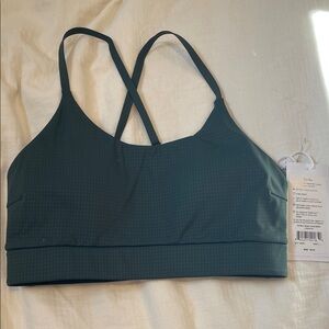 Strappy Dark Green Sports Bra